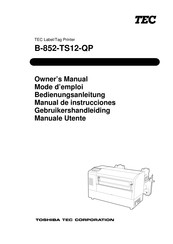 TOSHIBA TEC Corporation B-852-TS12-QP Mode D'emploi