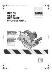 Bosch PROFESSIONAL GKS 66 CE Instructions D'emploi