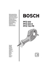 Bosch PFZ 600 Instructions D'emploi