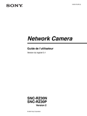 Sony SNC-RZ30P Guide De L'utilisateur