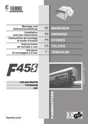 Fiamma F45S Instructions De Montage Et Mode D'emploi