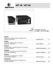 gefran 40T 96 Manuel D'utilisation