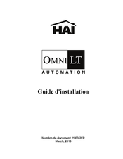 HAI Omni LT Guide D'installation