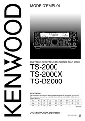 Kenwood TS-B2000 Mode D'emploi