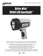 Wagan Tech R600 LED Spotlight Guide D'utilisation