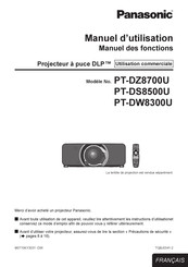 Panasonic PT-DW8300U Manuel D'utilisation