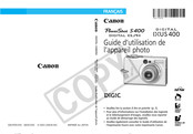 Canon PowerShot S400 DIGITAL ELPH Guide D'utilisation