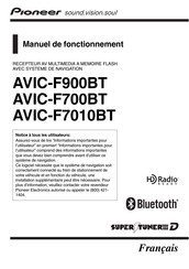Pioneer AVIC-F700BT Manuel De Fonctionnement