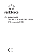 Renkforce RF-MP3-2000 Notice D'emploi