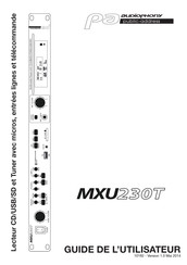 Audiophony PA MXU230T Guide De L'utilisateur