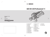 Bosch GEX Professional 34-125 Notice Originale