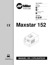 Miller Maxstar 152 Manuel De L'utilisateur