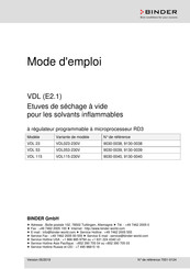 Binder VDL115-230V Mode D'emploi