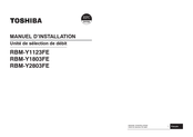 Toshiba RBM-Y1803FE Manuel D'installation