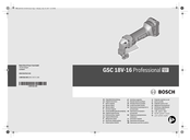 Bosch GSC 18V-16 Professional Notice Originale