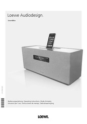 Loewe Audiodesign SoundBox Mode D'emploi