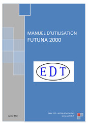 EDT FUTUNA 2000 Manuel D'utilisation