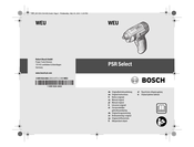 Bosch WEU PSR Select Notice Originale