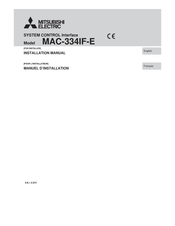 Mitsubishi Electric MAC-334IF-E Manuel D'installation