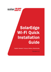 SolarEdge wi-fi kit Guide D'installation