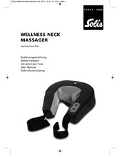 SOLIS WELLNESS NECK MASSAGER 246 Mode D'emploi