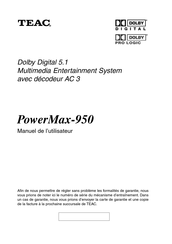 Teac PowerMax-950 Manuel De L'utilisateur