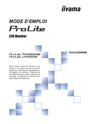 ProLite PL4265 Mode D'emploi