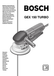 Bosch GEX 150 TURBO Instructions D'emploi
