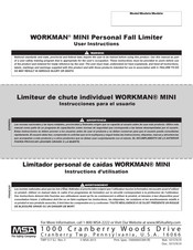 MSA WORKMAN MINI Instructions D'utilisation