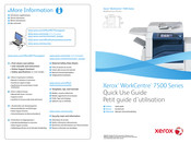 Xerox WorkCentre 7500 Série Petit Guide D'utilisation
