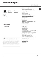 AQUALTIS AQC8 2F7 Mode D'emploi