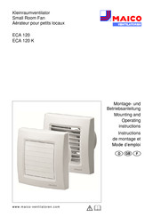 Maico ECA 120 VZ Instructions De Montage Et Mode D'emploi