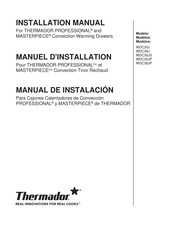 Thermador WDC30J Manuel D'installation