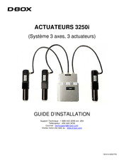 D-Box ACTUATEURS 3250i Guide D'installation