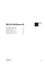 Belux Multisens III DIM MULTI 3 Mode D'emploi