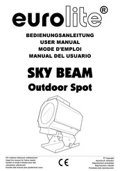 EuroLite SKY BEAM Mode D'emploi