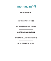 IntesisHome PA-RC2-WIFI-1 Guide D'installation