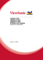 ViewSonic VA2251-LED Guide De L'utilisateur