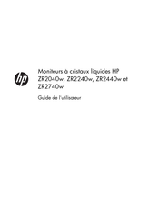 HP ZR2040w Guide De L'utilisateur