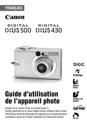 Canon Digital IXUS 500 Guide D'utilisation
