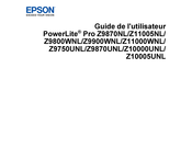 Epson PowerLite Pro Z9750UNL Guide De L'utilisateur