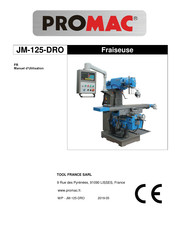 Promac JM-125-DRO Manuel D'utilisation