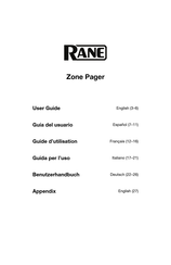 Rane Zone Pager Guide D'utilisation