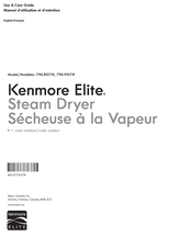 KENMORE ELITE 796.8107 Série Manuel D'utilisation Et D'entretien