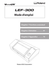 Roland VersaUV LEF-300 Instructions De Montage