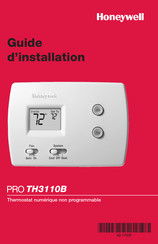 Honeywell PRO TH3110B Guide D'installation