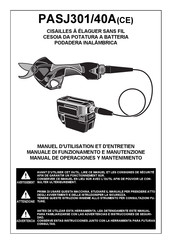 Max PASJ301/40A Manuel D'utilisation Et D'entretien