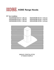 KOBE IS2242SQB-DC16-1 Manuel D'installation Et Mode D'emploi