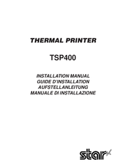 Star TSP400 Guide D'installation