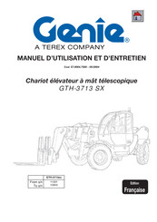 Terex GENIE GTH-3713 SX Manuel D'utilisation Et D'entretien